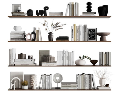现代书本 陶艺饰品摆件组合