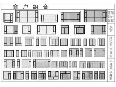现代玻璃平开窗户 推拉窗 飘窗