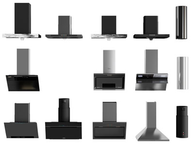 现代抽油烟机 厨房电器3d模型 现代抽油烟机 厨房电器