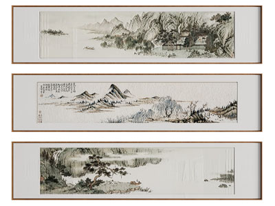 新中式装饰挂画3d模型 新中式装饰挂画