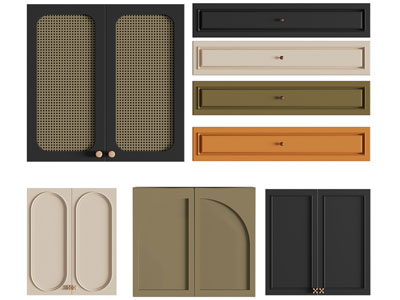 侘寂风实木柜门 抽屉门板