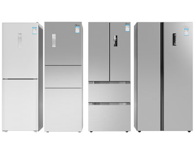 现代双开门 上下门电冰箱3d模型 现代双开门 上下门电冰箱