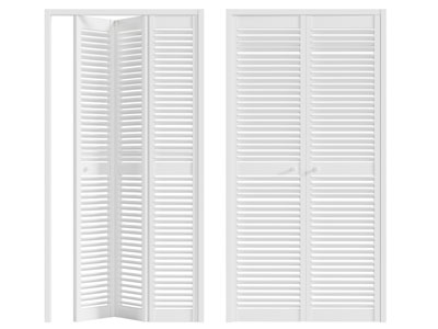 现代百叶推拉门 折叠门 木门