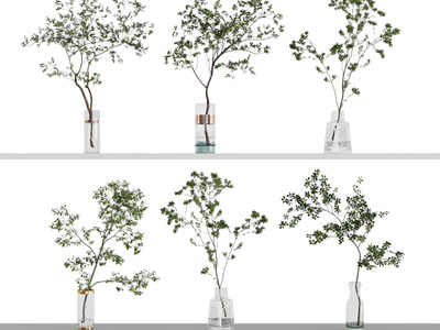 现代花瓶花卉摆件组合