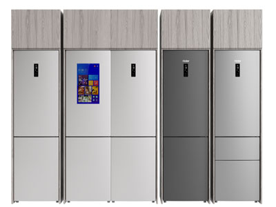 现代电冰箱高柜3d模型 现代电冰箱高柜