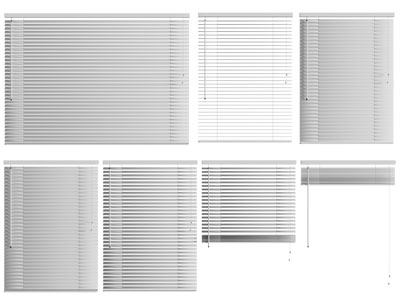现代百叶窗帘 拉帘 卷帘3d模型 现代百叶窗帘 拉帘 卷帘