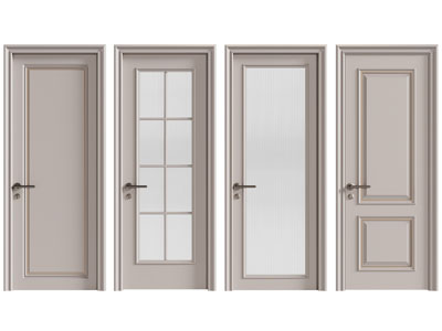 简欧玻璃门 平开门