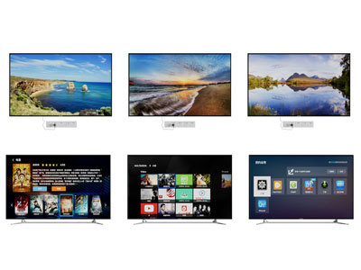 现代液晶电视机3d模型 现代液晶电视机