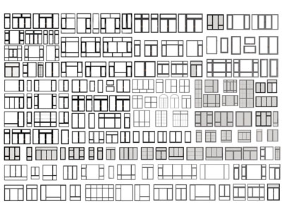 现代玻璃平开窗户 推拉窗