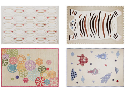 现代长方形卡通图案的地毯