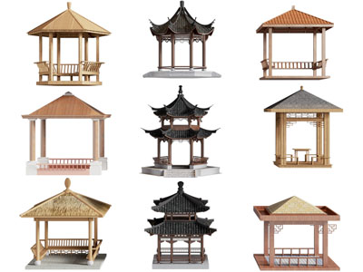 新中式亭子 凉亭