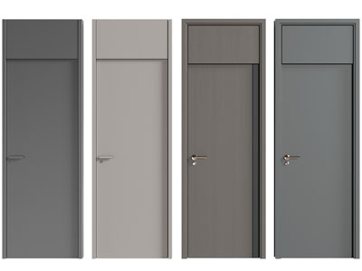 现代木门 平开门