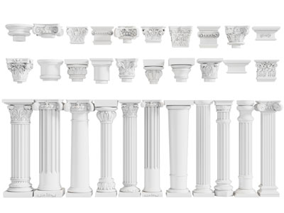 欧式柱托 雕花圆形罗马柱子