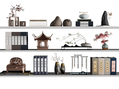 新中式书本 饰品摆件组合