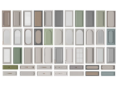 北欧实木柜门 抽屉门板