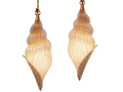 现代海螺造型的吊灯