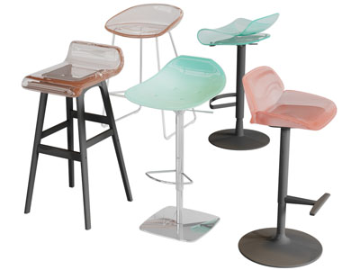 现代亚克力吧椅