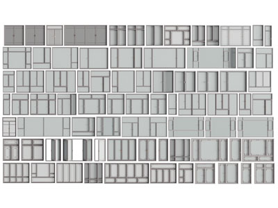 现代玻璃平开窗户 折叠窗户