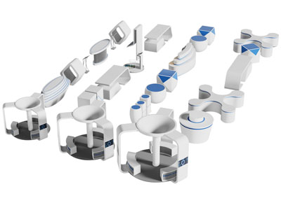 现代展台 多媒体展台 展示台3d模型 现代展台 多媒体展台 展示台