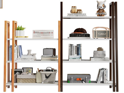 现代开放式置物收纳装饰架3d模型 现代开放式置物收纳装饰架