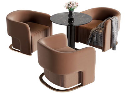 现代商务洽谈桌椅组合