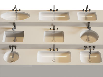 现代椭圆形 方形洗手盆 水龙头