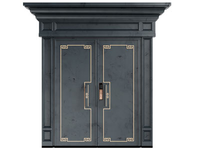 新中式实木双开门 大门 入户门