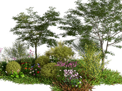 现代花草花卉树木景观园艺小品