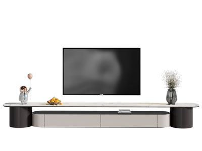 现代电视柜 电视机3d模型 现代电视柜 电视机