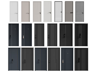 现代平开门 防盗门 入户门