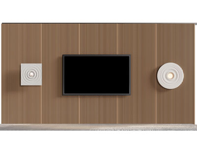 现代栅格板电视背景墙3d模型 现代栅格板电视背景墙