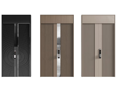 现代入户门 大门 双开门