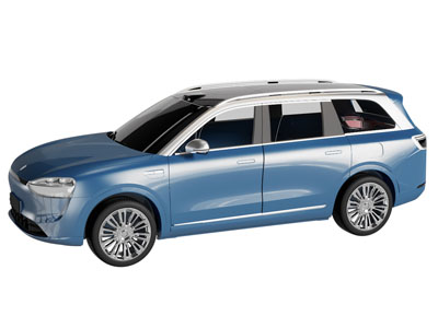 现代蓝色越野车 吉普车 汽车 轿车