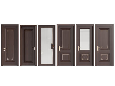 新中式木门 玻璃门 平开门