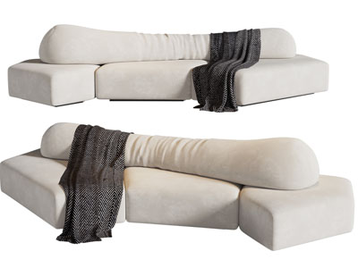 现代异形多人沙发