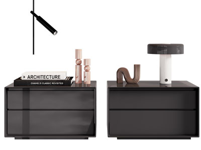 现代床头柜 台灯