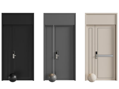 现代防盗门 入户门 平开门