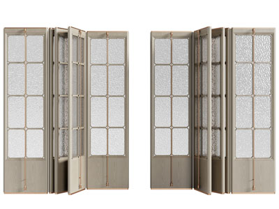 现代玻璃推拉门 折叠门