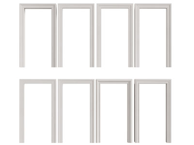 现代垭口 门套3d模型 现代垭口 门套