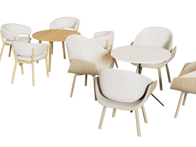 现代商务洽谈桌椅组合