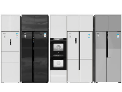 现代双开门 上下门冰箱