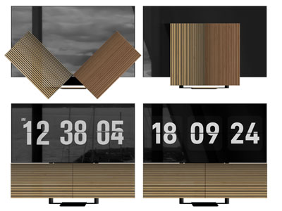 现代壁挂式电视机