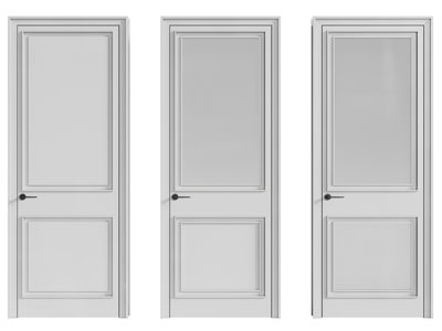 现代平开门 木门