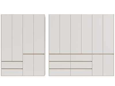 现代衣柜3d模型 现代衣柜