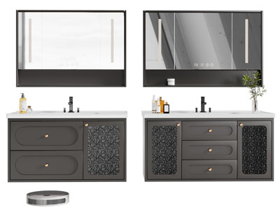 法式洗手台 镜柜 浴室柜