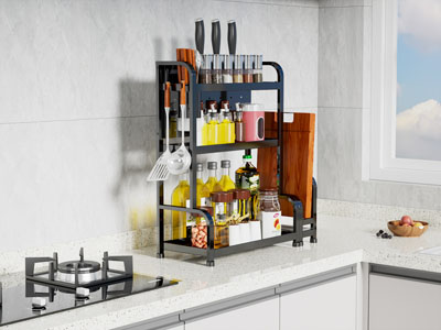 现代调料瓶 刀具 砧板 厨具收纳架