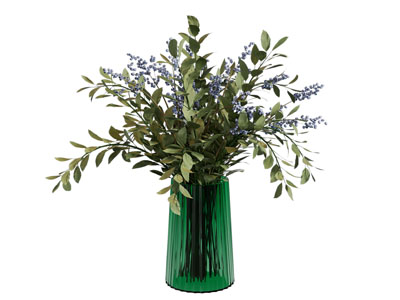 现代玻璃花瓶花卉