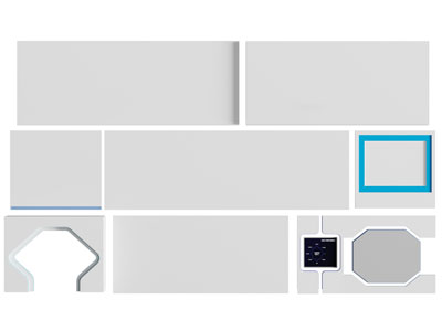 新中式隔断 背景墙3d模型 新中式隔断 背景墙