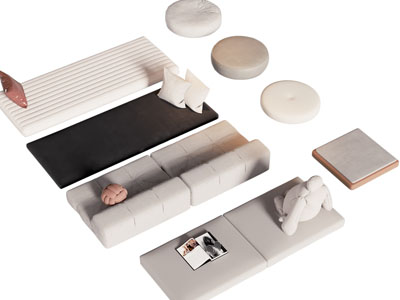 现代飘窗垫 沙发垫 蒲团