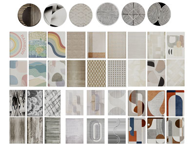 现代长方形地毯